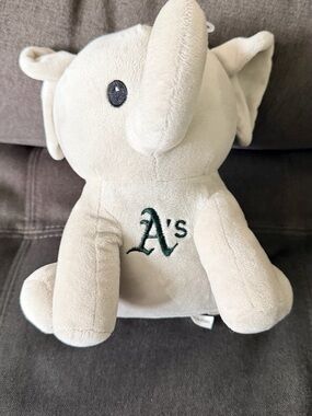 Genuine Merchandise Cream Oakland A's Elephant Plush